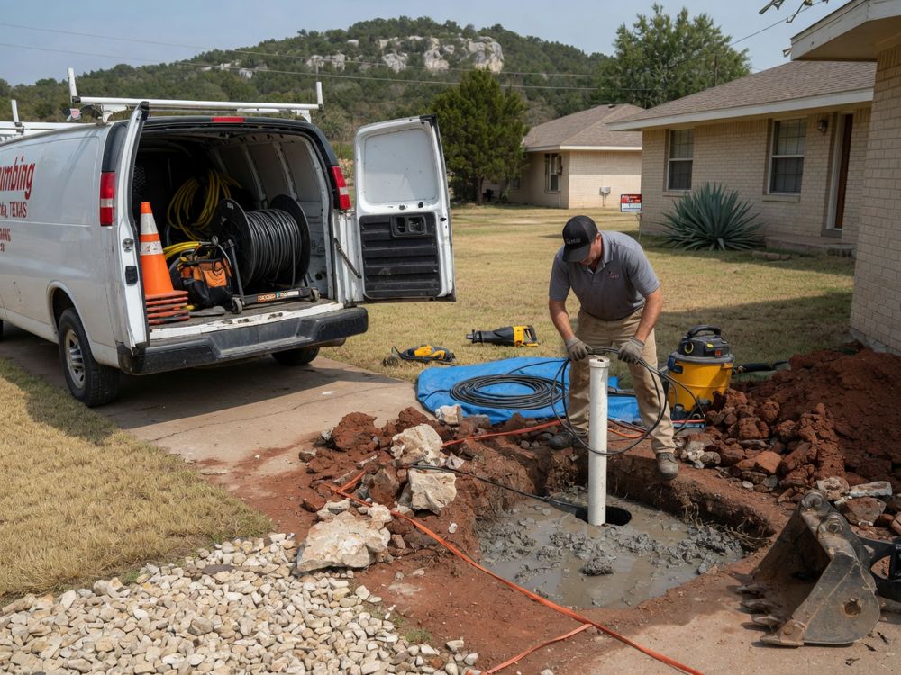Drain cleaning in Buda, TX for slow, clogged and gurgling drains: sinks, tubs, showers, floor drains and branch lines. Call (512) 729-9513.