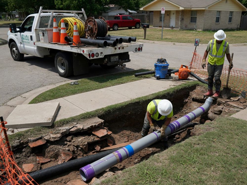 Drain repair in Buda, TX for cracked, offset, sagging and root-damaged pipes. Camera diagnosis finds the cause. Call (512) 729-9513 for an estimate.